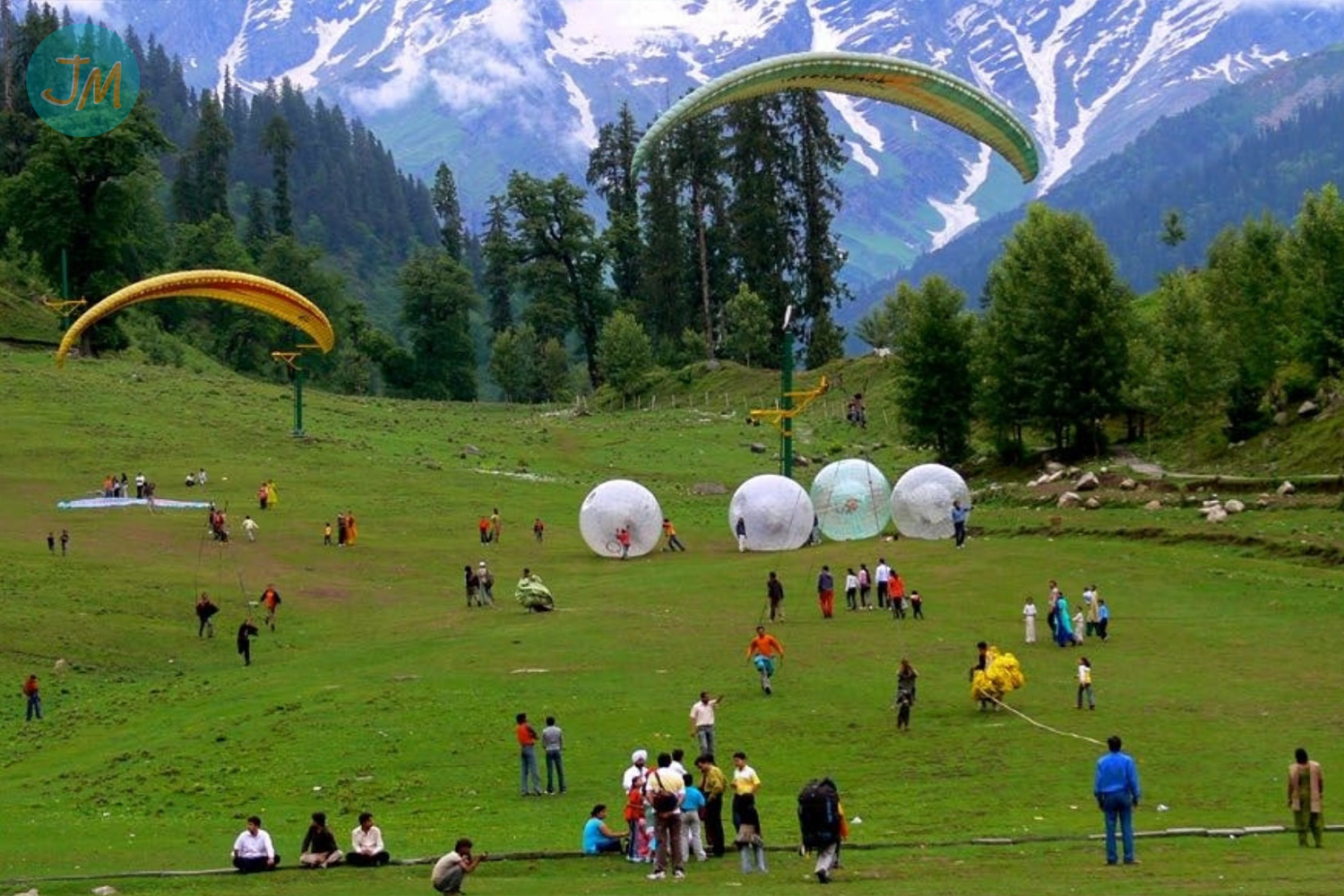 Zorbing ball in Manali